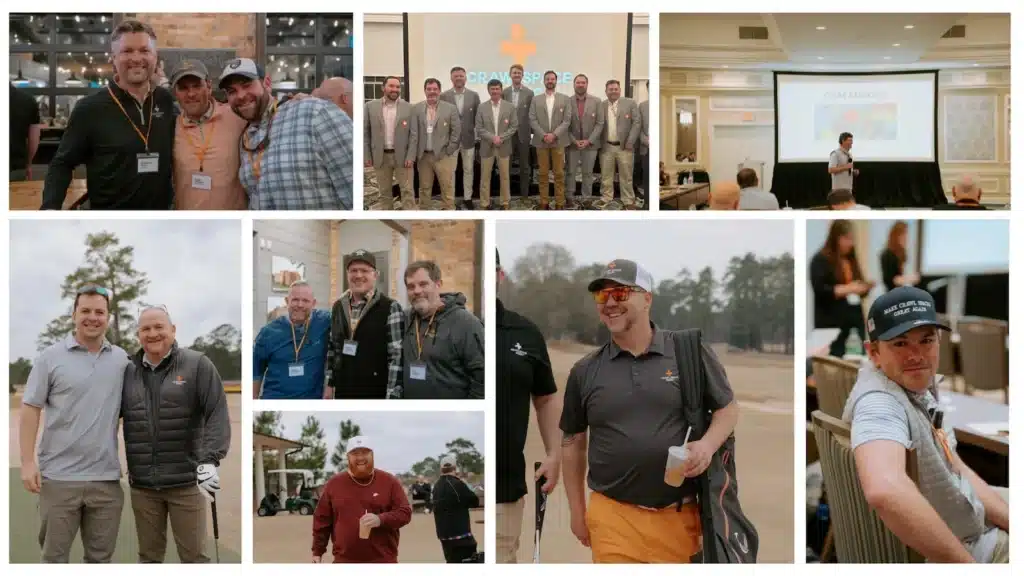 collage from the Crawlspace Medic annual retreat at Pinehurst 2026